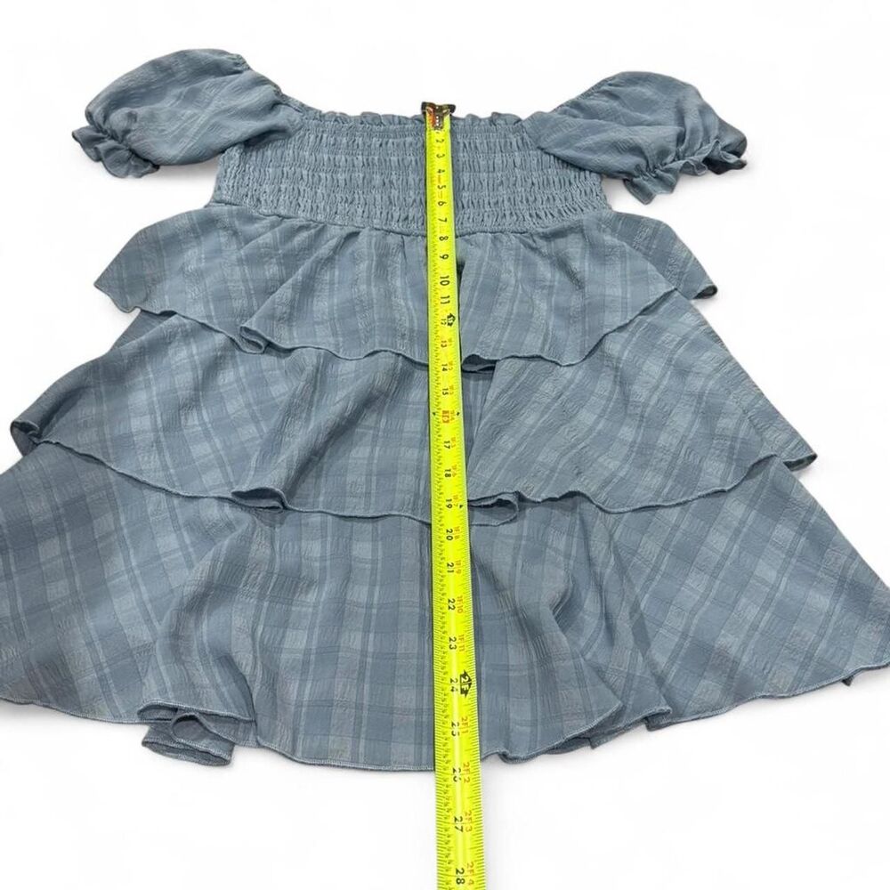 Blue Ruffle Dress - Picture 3 of 7
